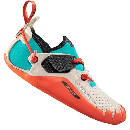 LA SPORTIVA Kids Gripit Weiß - Leichter funktioneller Junior Kletterschuh, Größe EU 34...