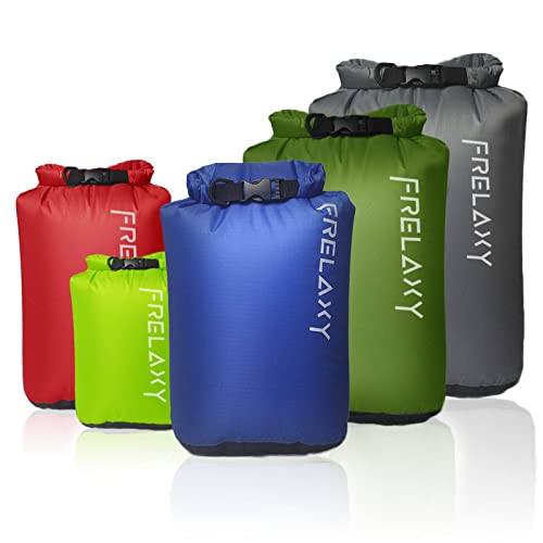 Frelaxy wasserdichte Taschen 3-Stück/5-Stück, Ultraleicht Dry Bag, Outdoor Trockenbeutel...