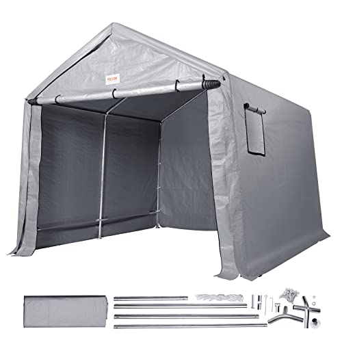 VEVOR Zeltgarage 243,8 x 426,7 x 231,6 cm Garagenzelt aus verzinkten Stahlstangen und...