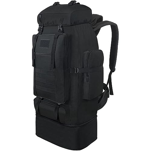 Vaupan Wanderrucksack, 100L großer Campingrucksack, erweiterbarer wasserdichter...