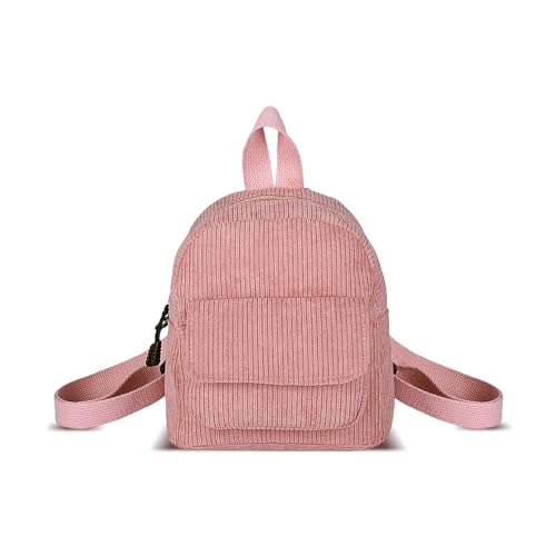 WisePoint Frauen Mode Rucksäcke, Cord Mini Rucksack Geldbörse Kleine Rucksäcke für...