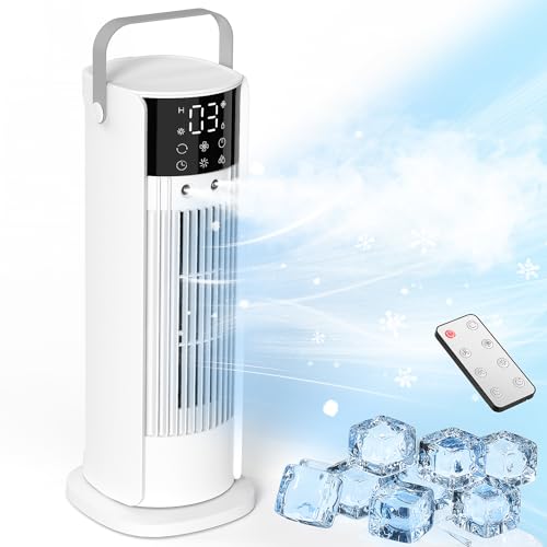 Klimaanlage Mobil FIAHNG,4-in-1 Mobiles Klimagerät Quiet, Luftkühler mit...