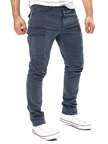 Yazubi Jayden - Baumwoll Cargo Hosen Männer - Stretch Cargohose - Arbeitshose Herren Slim...