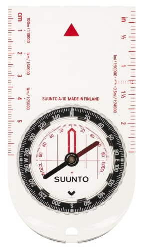 Suunto Kompass A-10 NH, Nördliche Hemisphäre, SS021237000, Weiß