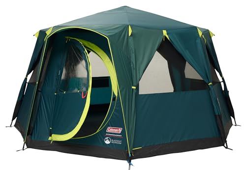 Coleman Zelt Octagon Blackout, 8 Mann Zelt, Familienzelt 8 Personen, Festivalzelt, Luxus...