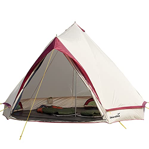 Skandika Tipi Zelt Comanche 400 Outdoor | Campingzelt für bis zu 8 Personen, eingenähter...
