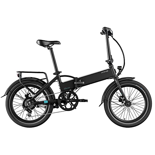 LEGEND EBIKES Monza, E-Bike Elektrofahrrad Herren und Damen, Fahrrad auswechselbare Batterie, Elektrofahrräder 250W, E-Bike Klapprad 6 Gänge