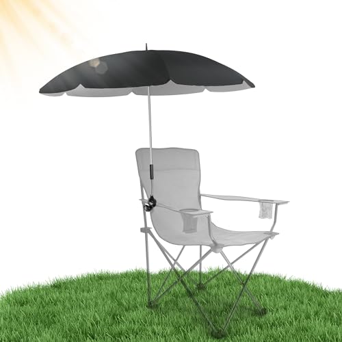 STYNGARD Stuhl Sonnenschirm für Liegestuhl mit UV Schutz 50+ / 120 cm Kuppelmaß mit...