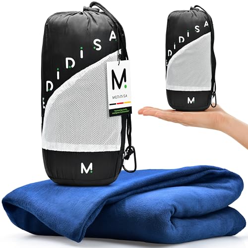 Medidisa | Reisedecke Ultraleicht warm für Reisen & Camping (Fleece, 170x120 cm) -...