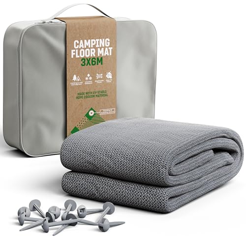 GardenGloss Vorzeltteppich 300x600 - Camping Teppich Outdoor Wetterfest - Campingteppich,...