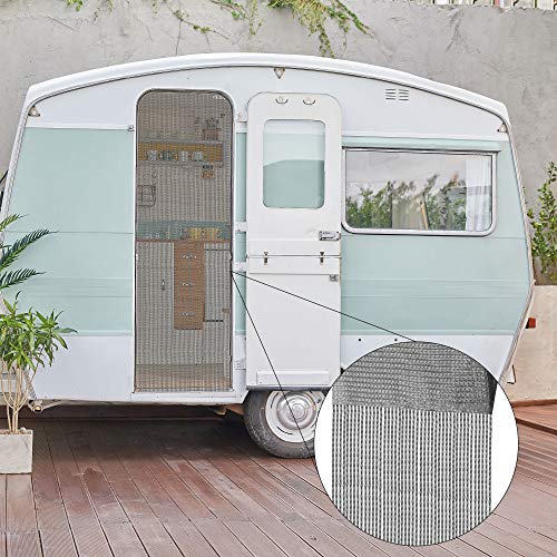 Bestlivings Fadenvorhang (56x185cm) in Anthrazit, Caravan Camping Fadengardine ideal für...