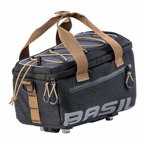 Basil - Miles - Grau/Schwarz - 8L - Gepäckträgertasche