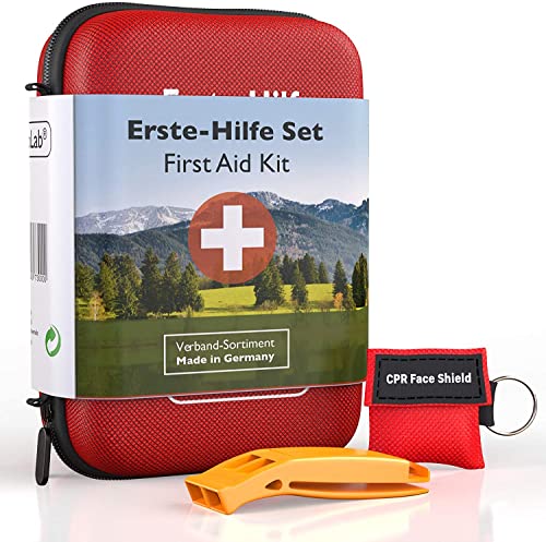 GoLab - Erste Hilfe Set Outdoor für Wandern und Fahrrad DIN 13167 - First Aid Kit mit...