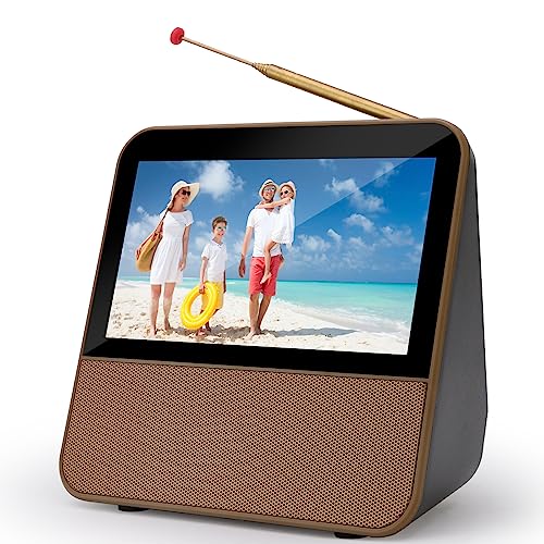 HassoKon Digitaler Tragbarer Fernseher DVB-T2, 1080P HD Mini TV DAB+,DSP Digitalfernsehen...