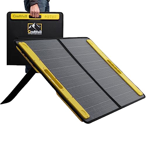 Craftfull Solarpanel faltbar 60w 100w 200w 300w - Solartasche Outdoor - Solarmodul für...