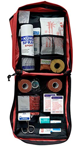 Erste-Hilfe-Rucksack mit Sport-Füllung + DIN 13164 Verbandmaterial