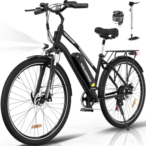 COLORWAY BK27 Elektrofahrräder, 28Zoll e Bike, 2 Fahrmodi City ebike mit 36V 15Ah Akku,...