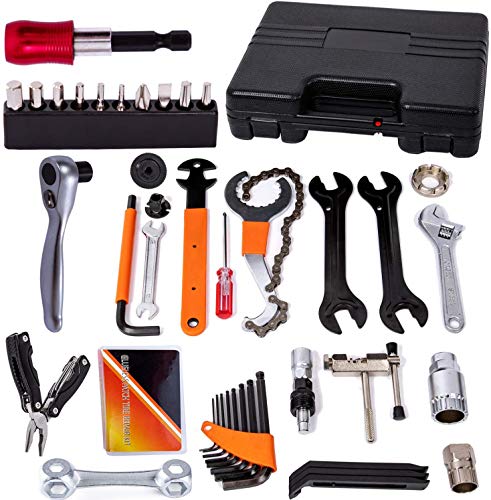 COZYROOMY Fahrrad Reparatur Werkzeug Set - Werkzeugkoffer, Fahrradwerkzeugset für...