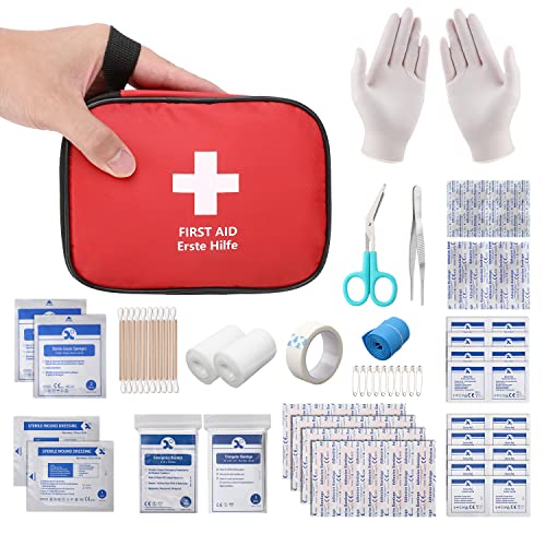 HONYAO® Erste Hilfe Set, Mini Reiseapotheke 90 Teilig, Notfalltasche Notfallset Klein...