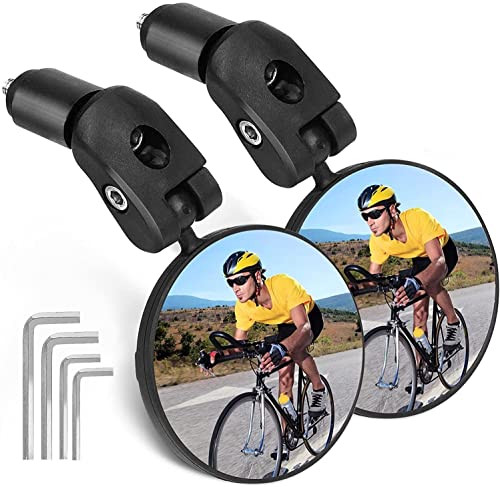 Flintronic 2 Stück 360° Fahrradspiegel, Universal Sicherer Rückspiegel für...