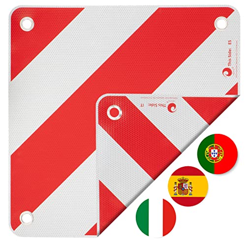 valonic Premium Warntafel - 3in1 für Italien,Spanien und Portugal - Robustes PVC,...