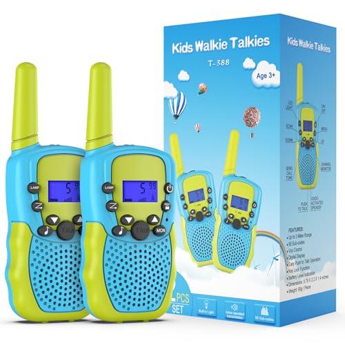 Kearui Spielzeug 3-12 Jahren Junge, Walkie Talkies für Kinder 8 Kanal Funkgerät mit...