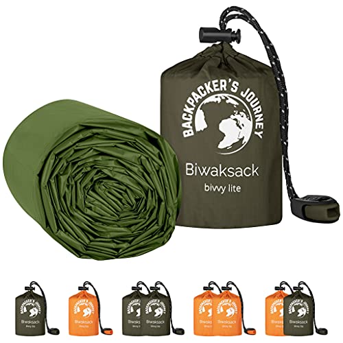 NEU: Backpacker's Journey Biwaksack, ultraleichter und wasserdichter Notfallschlafsack....