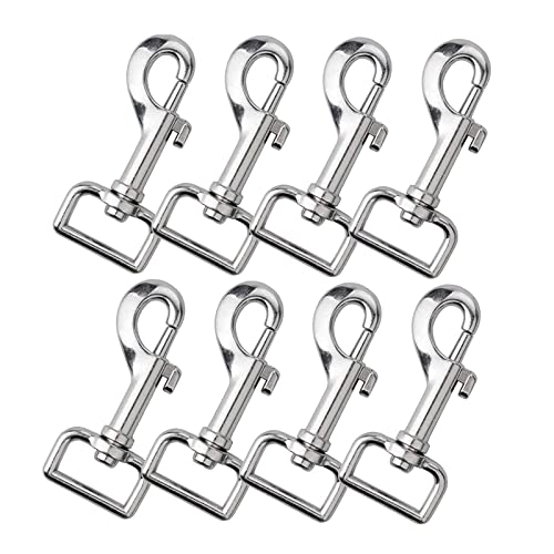 8 Stück Wirbelkarabiner Schnappkarabiner, Bolzenkarabiner Hundeleine, Karabinerhaken mit...