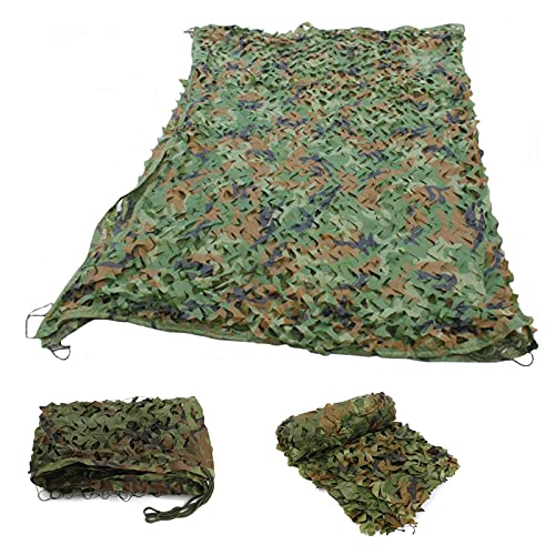 NOUJEN Tarnnetz Camouflage Netz,Militär Tarnnetz Camping Waldlandschaft für Outdoor...