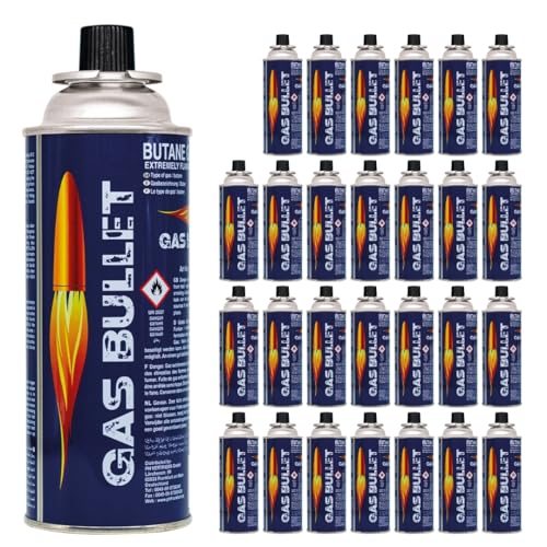 Gas Bullet ® Gaskartusche 227g passend für Gaskocher und Geräte mit Bajonett-Ventil...