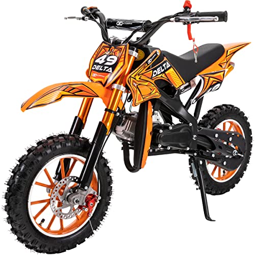 Actionbikes Motors Kinder Mini Elektro Crossbike Delta 49cc | 2-Takt 49ccm Motor -...