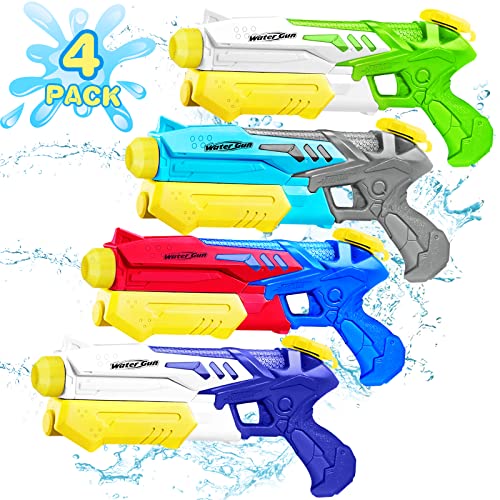 Wasserpistole für Kinder Erwachsene 4er Wasserspritzpistole mit 10 Meter großer...