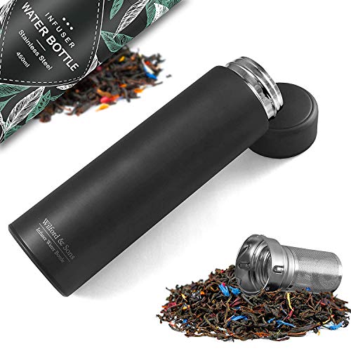 Wilford & Sons Thermosflasche + Tee/Früchte Sieb-INFUSER