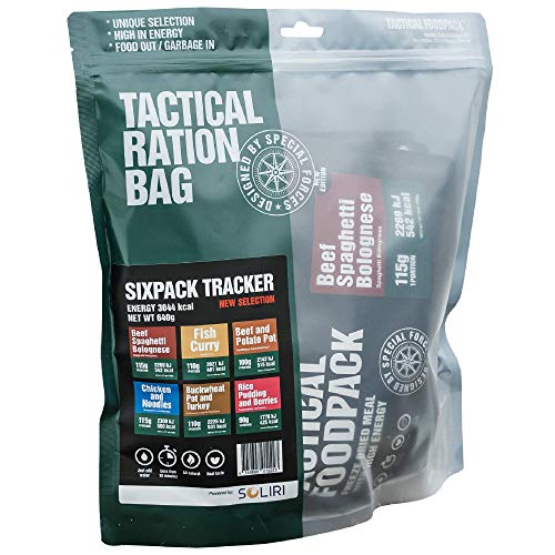 Tactical Foodpack - Tracker | gefriergetrocknete Premium Mahlzeiten - Instant Outdoor...