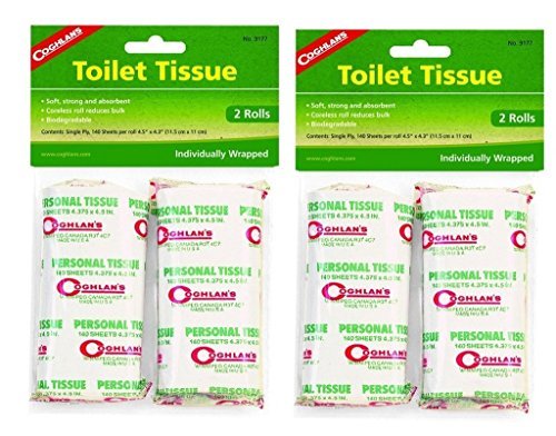 Coghlans Toilet Tissue 4 Rollen biologisch abbaubar