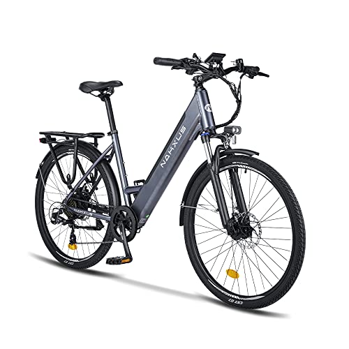 nakxus 26M208 E-Bike, Elektrofahrrad 26'' Trekkingrad E-Cityrad mit 36V 13Ah Lithium-Akku...