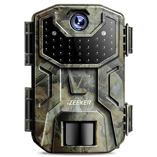 iZEEKER Wildkamera 32MP HD, Wildtierkamera mit 940nm No Glow Infrarot LEDs, Wildkamera mit...