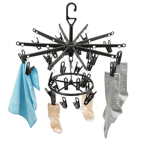 Hausfelder Wäschetrockner Set faltbar, Socken Aufhänger für Wäscheständer,...