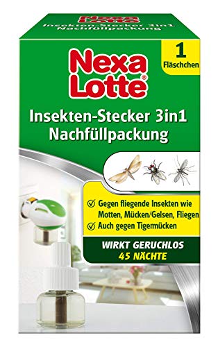 Nexa Lotte Insekten-Stecker 3in1 Nachfüller, Motten, Fliegen, Fruchtfliegen,...