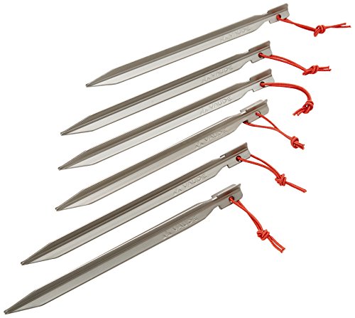 VAUDE Zelt-Heringe, Six Peg, Länge 18 cm (6 Stück), Grau