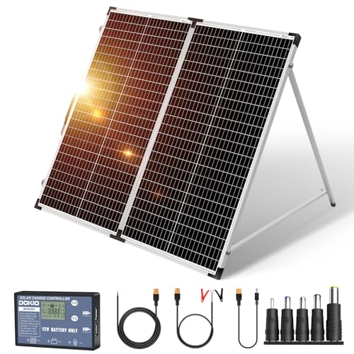 DOKIO Solarkoffer 160W 18V mit Solar-Laderegler