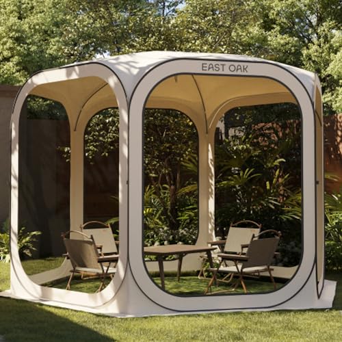 EAST OAK Pop Up Zelt, Pavillon 3×3m, Wurfzelt Große für 4-6 Personen, Gazebo für...