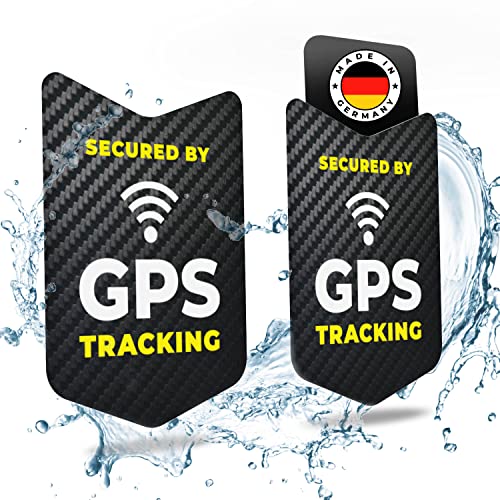 tagplus® Premium GPS Tracker Fahrrad Aufkleber [2 STK.] mit bombenfester Klebekraft für...