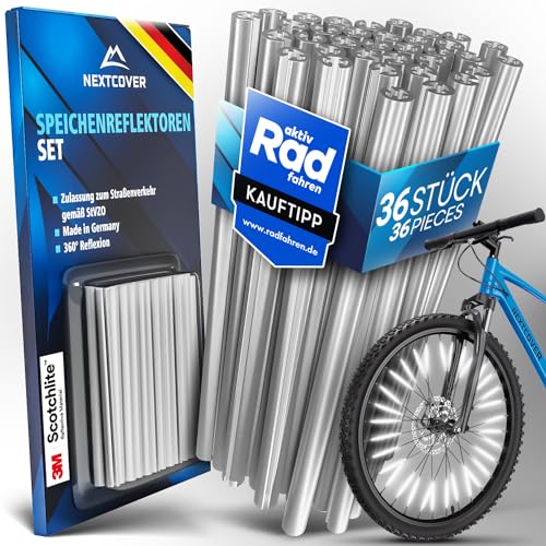 NEXTCOVER® Speichenreflektoren Fahrrad - Das Original - [3M Scotchlite] maximale...