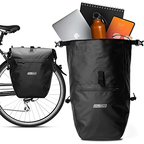 2Radwerk Fahrradtasche für Gepäckträger 25.4 l , 100% Wasserdicht , mit Tragegriff und...