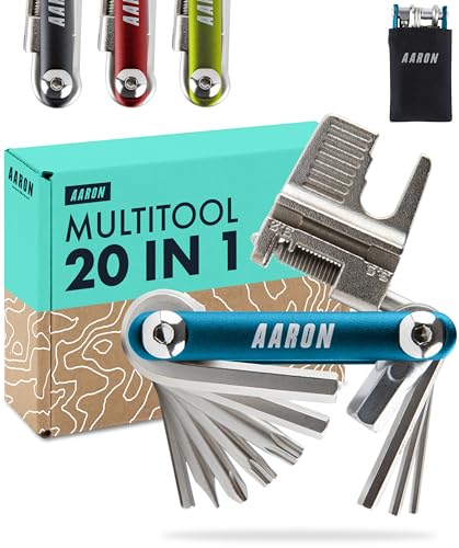 AARON Tool 20 in 1 Multitool - Fahrrad Multifunktionswerkzeug aus rostfreiem...