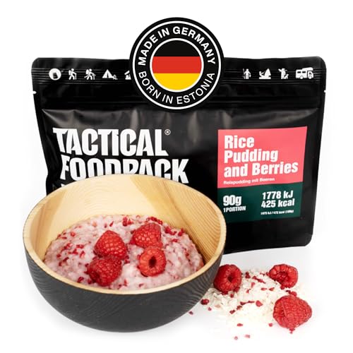 Tactical Foodpack Reispudding mit Beeren - Gefriergetrocknete Mahlzeiten I zum Verzehr...