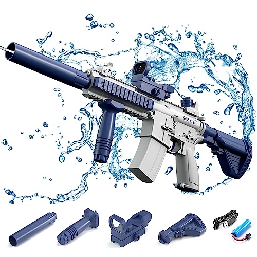 Maxee Elektrische Wasserpistole, M416 EIN-Knopf Automatische Spritzpistolen, Spielzeug...