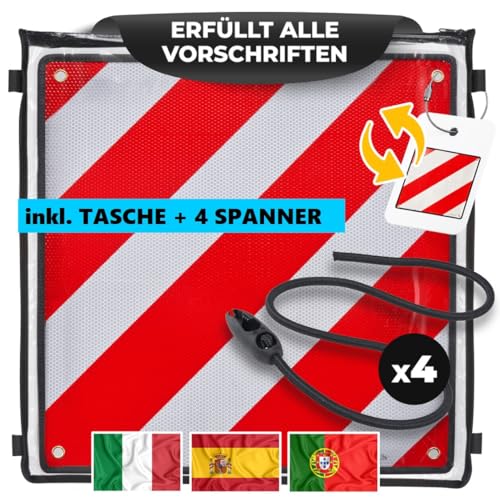 MATADORES Premium 3in1 Warntafel für Italien UND Spanien + Portugal | + Tasche + 4...