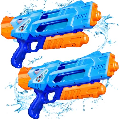 Wasserpistole für Kinder Erwachsene - 2 Pack Wasserpistole 1200ML großer Reichweite...